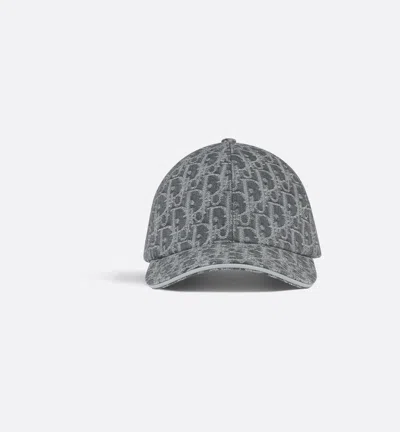 Dior Oblique D-player Cap In Black