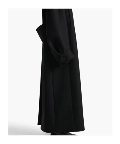 Khaite Donna Oversized Double-breasted Wool Coat In Black