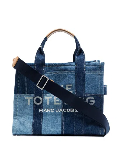 Marc Jacobs The Small Tote Tote In Blue Denim In Blue