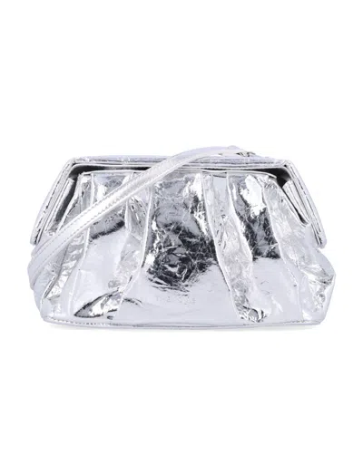 Themoirè Gea Pineapple Shoulder Bag In Silver