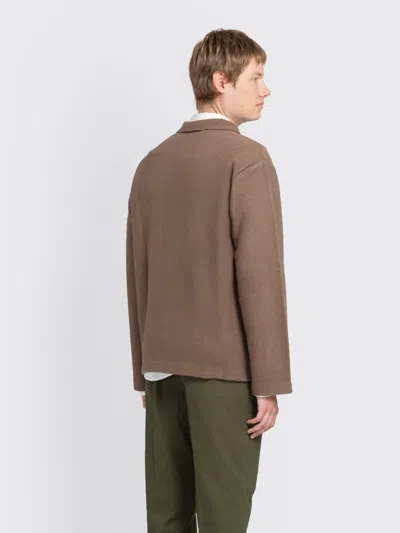 Minimum Flynn Knit Shirt In Brown