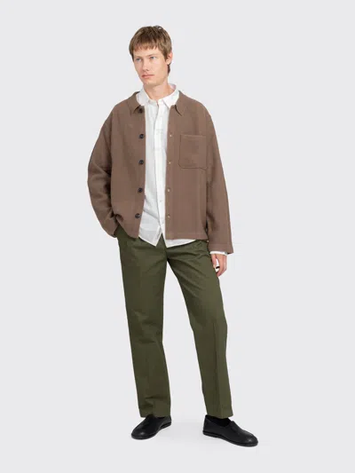 Minimum Flynn Knit Shirt In Brown