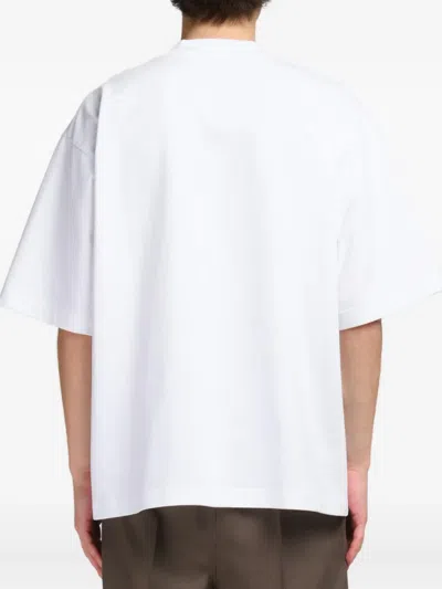 Marni T-shirt Aus Jersey In White