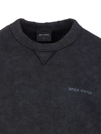 Daily Paper T-shirt A Maniche Lunghe Layered Black In Black