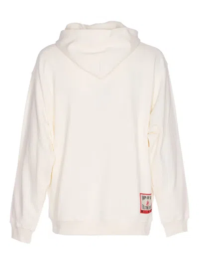Vision Of Super Hoodie With Embroidered Flame In White