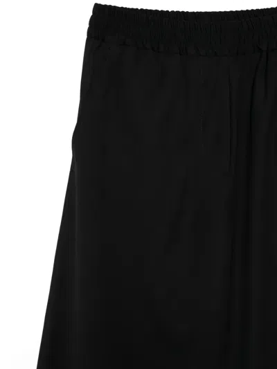 Isabel Benenato Elastic-waist Trousers In Black