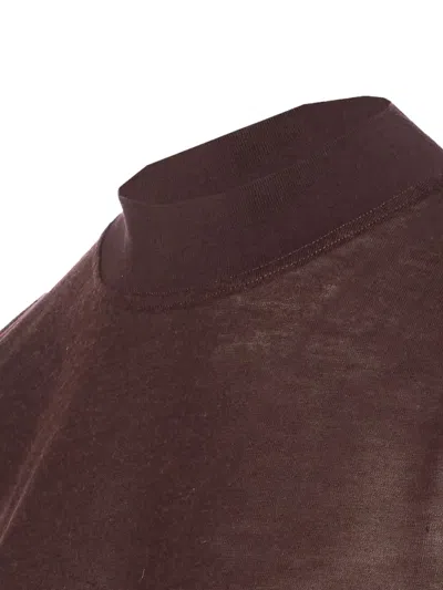 Filippa K Knitwear Crewneck Long Sleeve Mock Neck In Brown