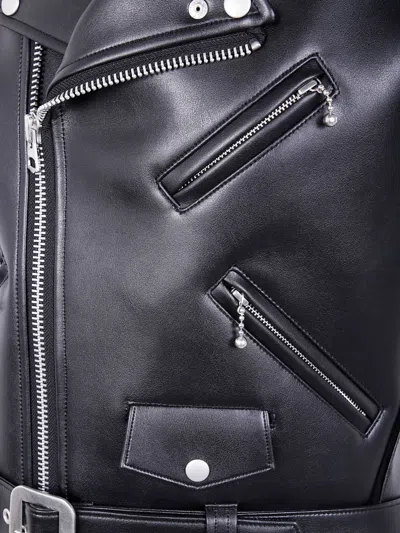 Junya Watanabe Sleeveless Long Jacket Belted Waist In Black