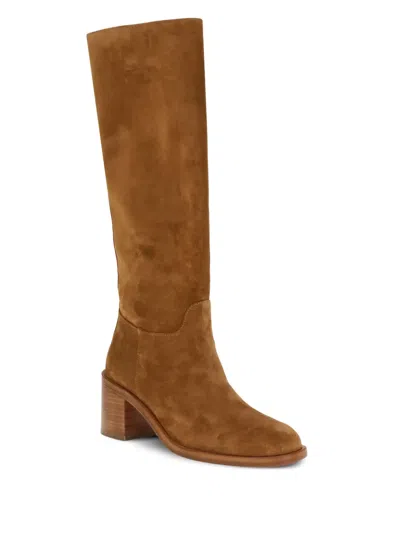 Stuart Weitzman Finn High Boots In Brown