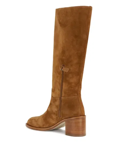 Stuart Weitzman Finn High Boots In Brown