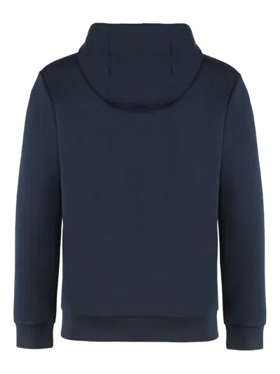 Ea7 Hooded Sweatshirt In Blue