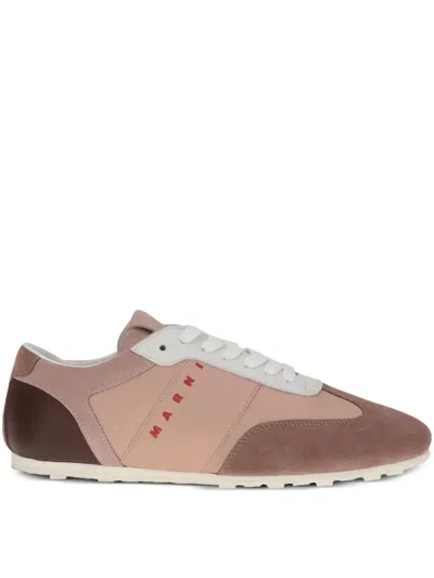 Marni Leather Sneaker In Multi