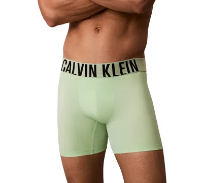 Calvin Klein Men's Intense Power Boxer Briefs In Green