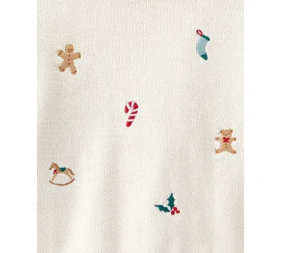 Carter's Baby Boys Printed Sweater And Pants, 2-piece Set In Neutral