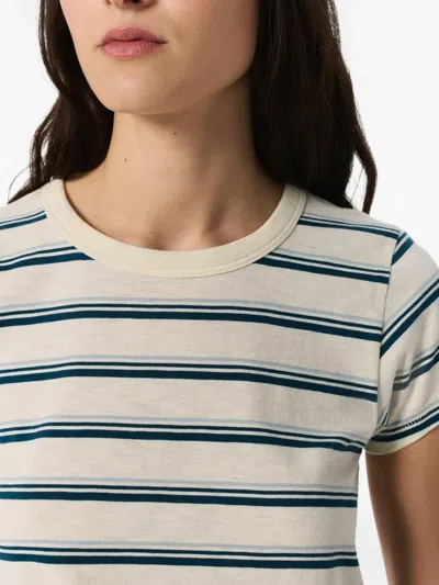 Rag & Bone The Slub Stripe T-shirt In Multi