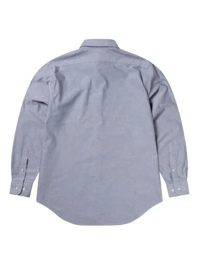 Aries Slogan-print Shirt In Gray