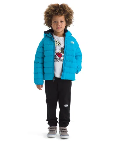 The North Face Dusk Blue Kid's Reversible Perrito Shell Jacket In Blue