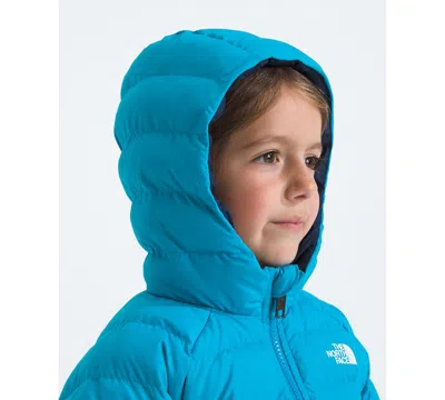 The North Face Dusk Blue Kid's Reversible Perrito Shell Jacket In Blue