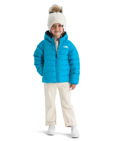 The North Face Dusk Blue Kid's Reversible Perrito Shell Jacket In Blue