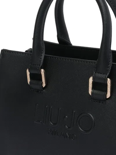 Liu •jo Versatile Tote Bag Detachable Strap In Black