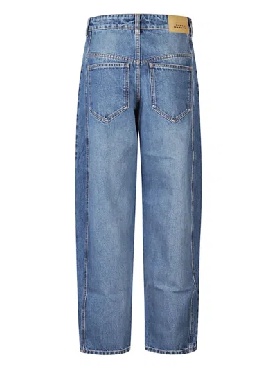 Isabel Marant Oriane Seam-detail Jeans In Blue