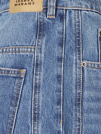Isabel Marant Oriane Seam-detail Jeans In Blue
