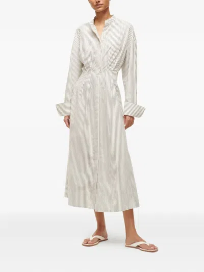 Staud Lorenza Dress In White