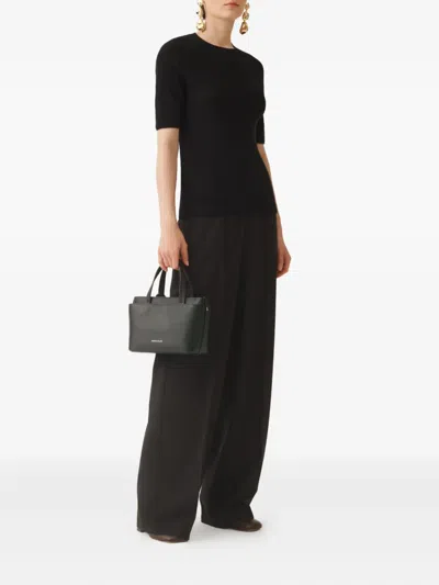 Fabiana Filippi Ribbed T-shirt In Black