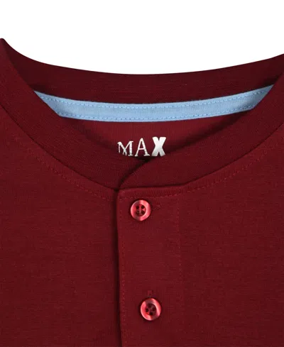 Max & Olivia Little And Big Boys 2-piece Knit Top And Plaid Jogger Pants Set In Red