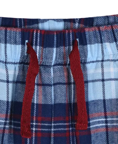 Max & Olivia Little And Big Boys 2-piece Knit Top And Plaid Jogger Pants Set In Red