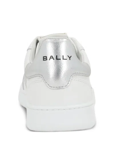 Bally Roget Sneakers In Smooth Leather In White