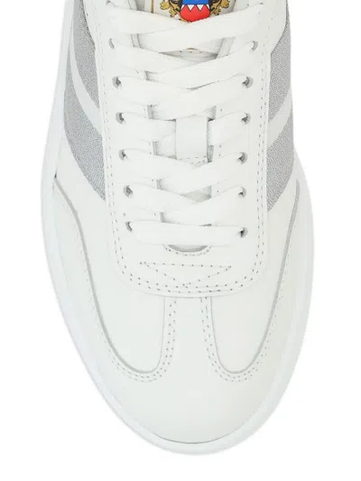 Bally Roget Sneakers In Smooth Leather In White