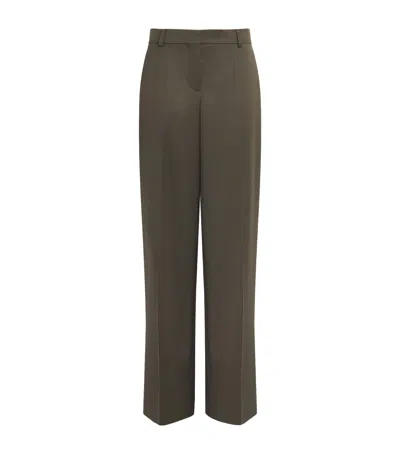Stella Mccartney Wool Tailored Trousers In Green