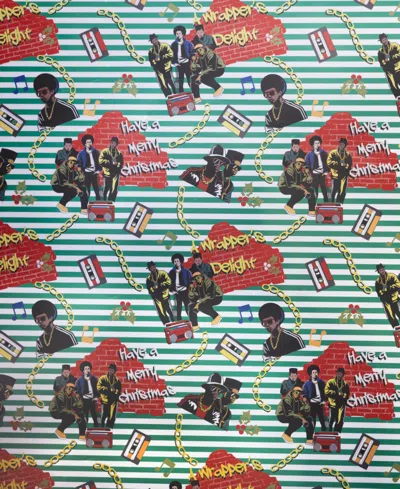 Black Paper Party Wrappers Delight Gift Wrap In Green