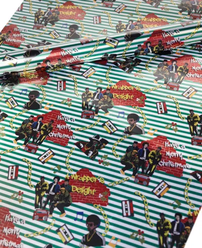 Black Paper Party Wrappers Delight Gift Wrap In Green