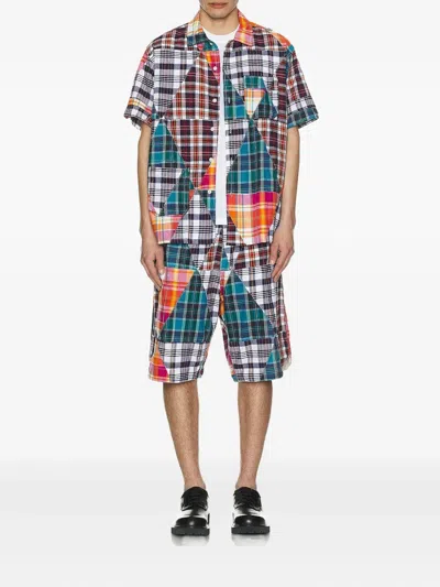 Engineered Garments Bb Patchwork Shorts In Multi