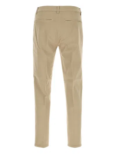 Pt Torino Stretch Cotton Reggae Style Trousers In Neutral