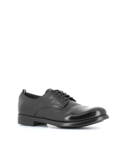 Officine Creative Lace-up Shoes With Polished Finish In Black