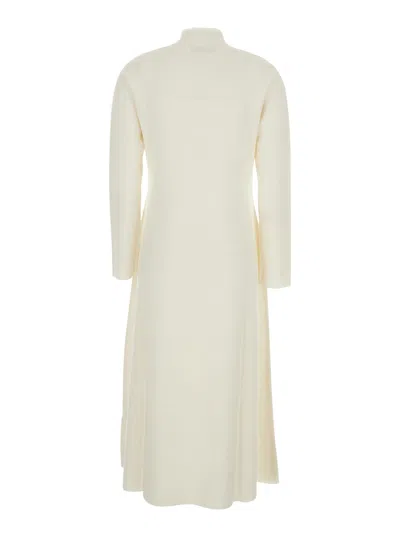 Antonelli High-necked Knit Dress In White