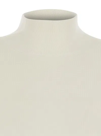 Antonelli High-necked Knit Dress In White