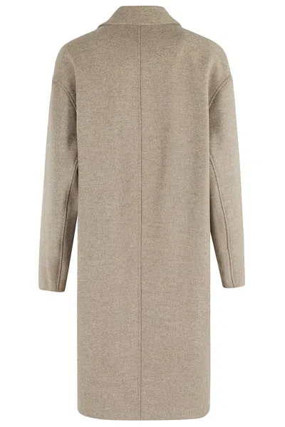 Isabel Marant Efegozi Double-breasted Wool Coat In Gray