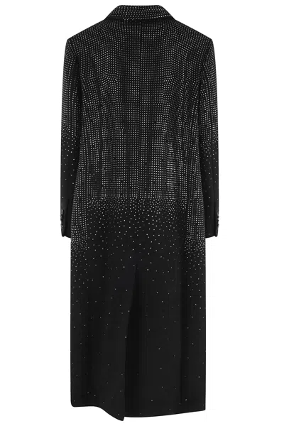 Giuseppe Di Morabito Long Black Wool Coat In Black