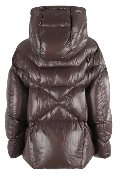 Khrisjoy Iconic Milano Down Jacket In Shiny Nylon In Multi