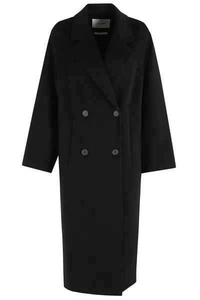 Ivy & Oak Clara Double Breaste Coat In Black