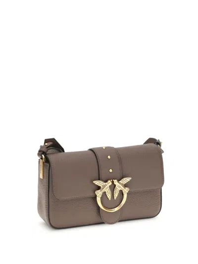 Pinko Love Bag Medium Slouchy Shoulder Bag In Brown