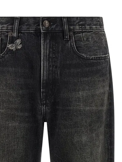R13 Crossover Five-pocket Jeans In Black