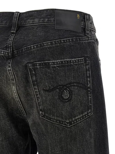 R13 Crossover Five-pocket Jeans In Black