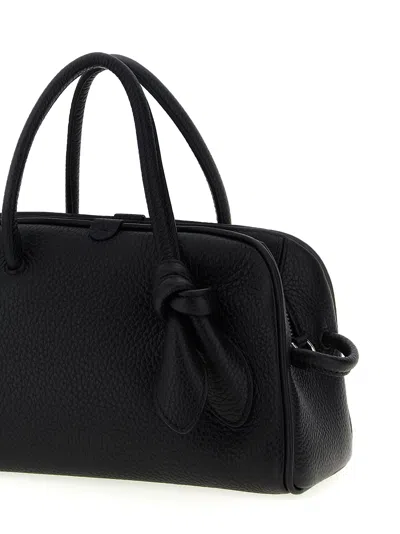 Jacquemus Le Petit Turismo Grain Leather Bag In Black