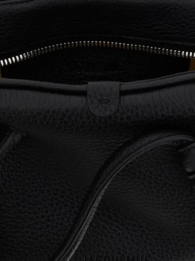 Jacquemus Le Petit Turismo Grain Leather Bag In Black