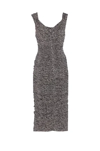 Dolce & Gabbana Dolce&gabbana Women Silk Dress In Black